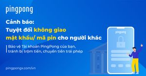 Cách Tự Bảo Vệ Tài Khoản PingPong Của Bạn, Tránh Bị Trộm Tiền, Chuyển Tiền Trái Phép