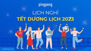 PingPong Thông Báo Lịch Nghỉ Tết Dương Lịch 2023